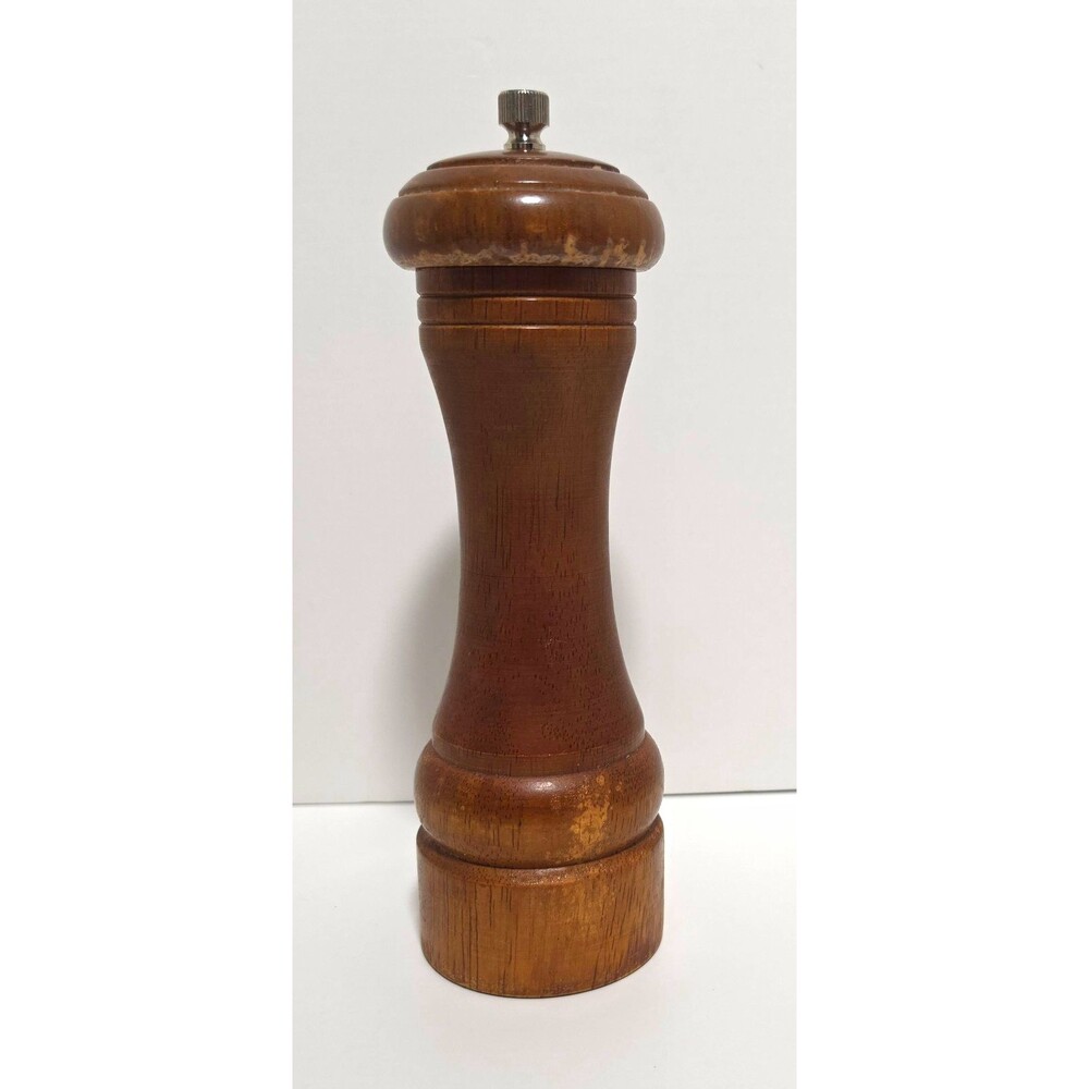 Olde Thompson London Steel Wood/Metal Pepper Mill Grinder Brown/Silver 7in